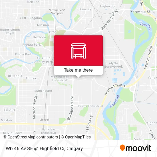 Wb 46 Av SE @ Highfield Ci map