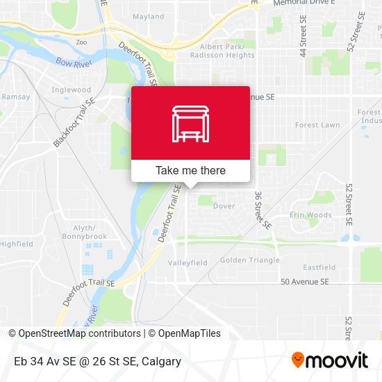Eb 34 Av SE @ 26 St SE map