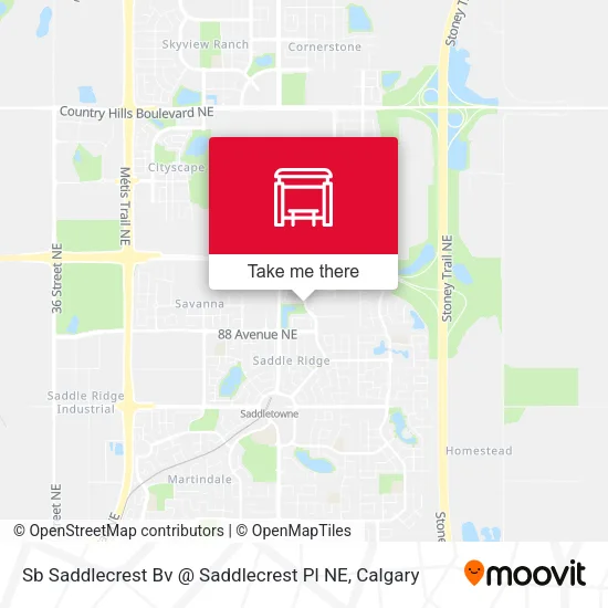 Sb Saddlecrest Bv @ Saddlecrest Pl NE map