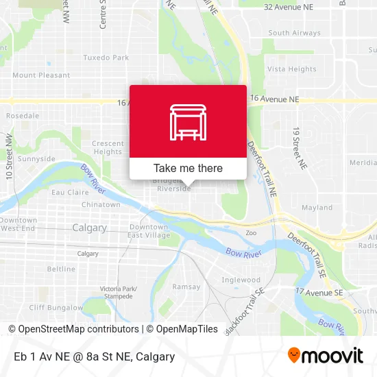 Eb 1 Av NE @ 8a St NE map