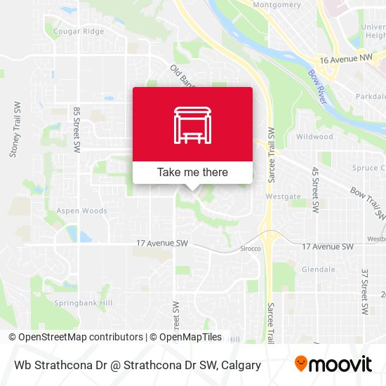 Wb Strathcona Dr @ Strathcona Dr SW map