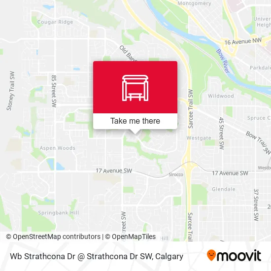 Wb Strathcona Dr @ Strathcona Dr SW map
