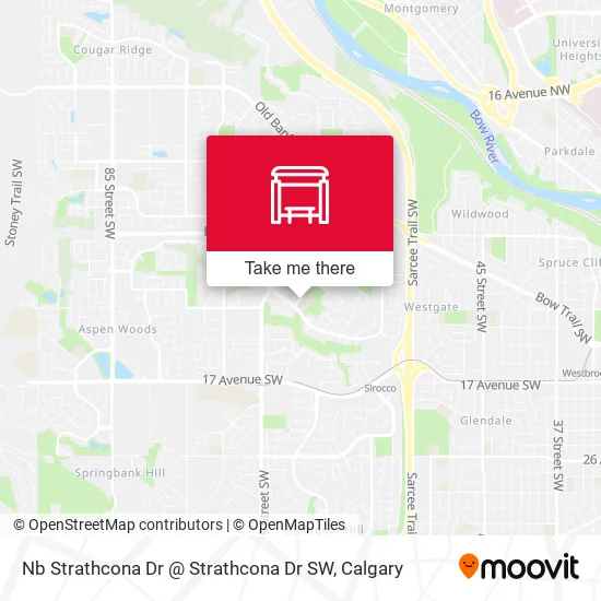 Nb Strathcona Dr @ Strathcona Dr SW map