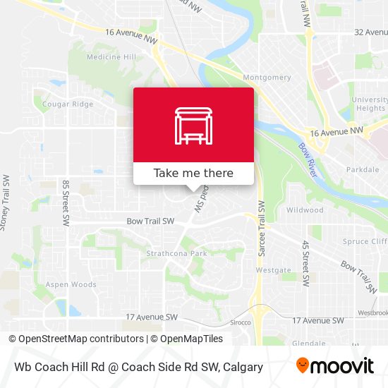 Wb Coach Hill Rd @ Coach Side Rd SW map
