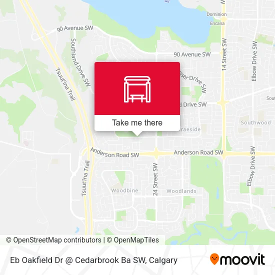 Eb Oakfield Dr @ Cedarbrook Ba SW map
