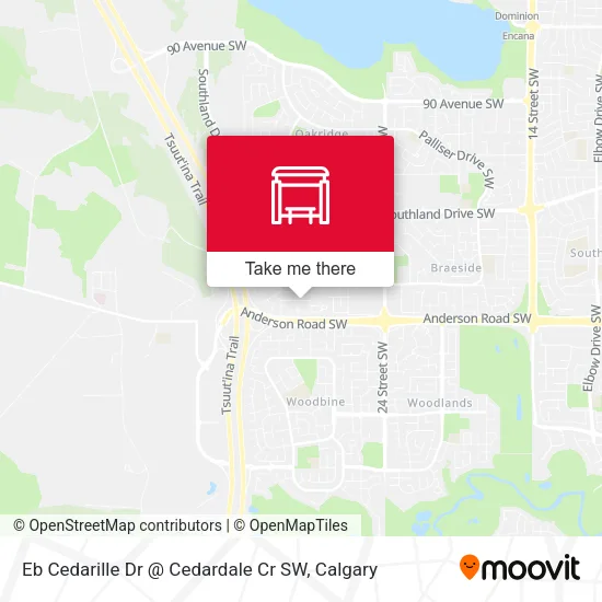 Eb Cedarille Dr @ Cedardale Cr SW map