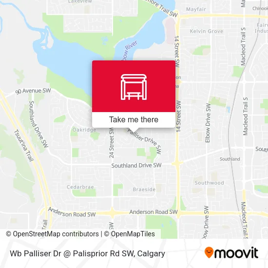 Wb Palliser Dr @ Palisprior Rd SW map