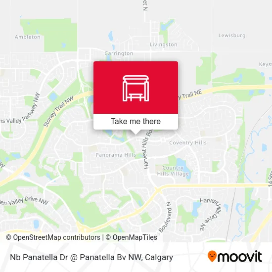 Nb Panatella Dr @ Panatella Bv NW map