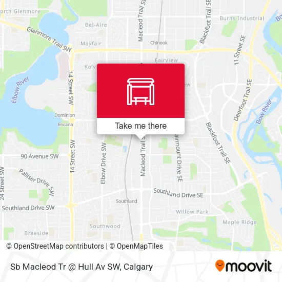 Sb Macleod Tr @ Hull Av SW map