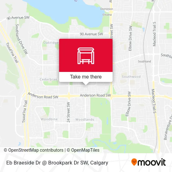 Eb Braeside Dr @ Brookpark Dr SW plan