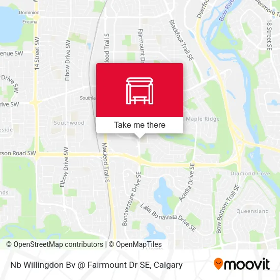 Nb Willingdon Bv @ Fairmount Dr SE map