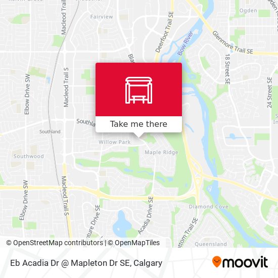 Eb Acadia Dr @ Mapleton Dr SE map