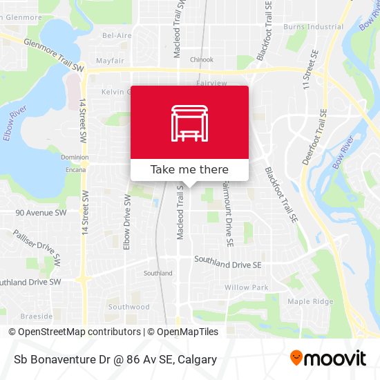 Sb Bonaventure Dr @ 86 Av SE plan