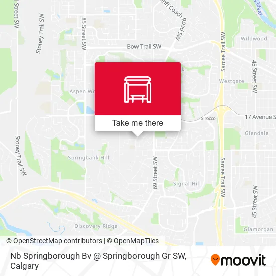 Nb Springborough Bv @ Springborough Gr SW map