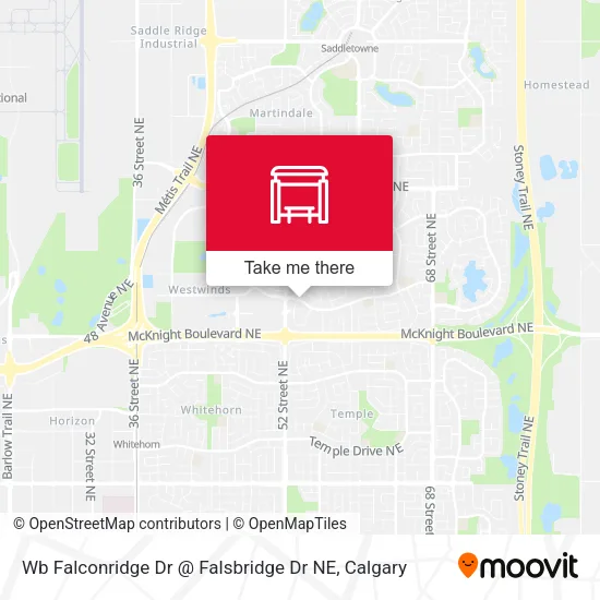 Wb Falconridge Dr @ Falsbridge Dr NE map