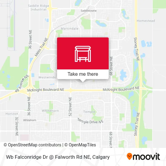 Wb Falconridge Dr @ Falworth Rd NE map