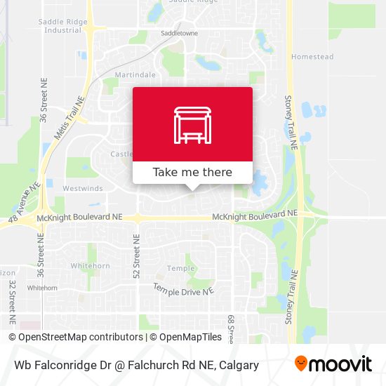 Wb Falconridge Dr @ Falchurch Rd NE map