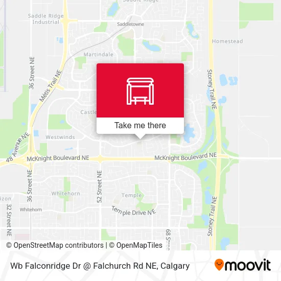 Wb Falconridge Dr @ Falchurch Rd NE map