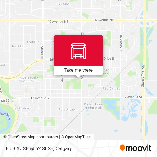 Eb 8 Av SE @ 52 St SE map