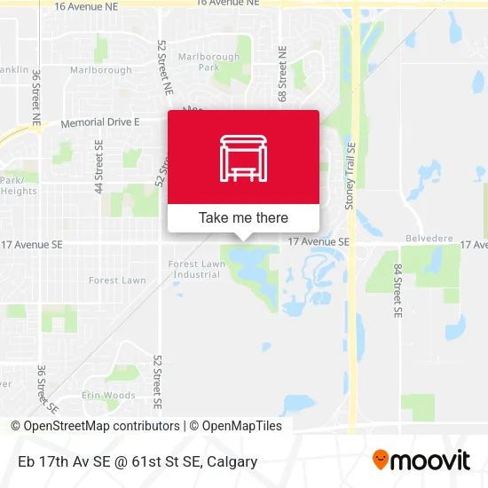 Eb 17th Av SE @ 61st St SE map