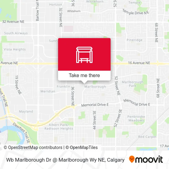Wb Marlborough Dr @ Marlborough Wy NE map