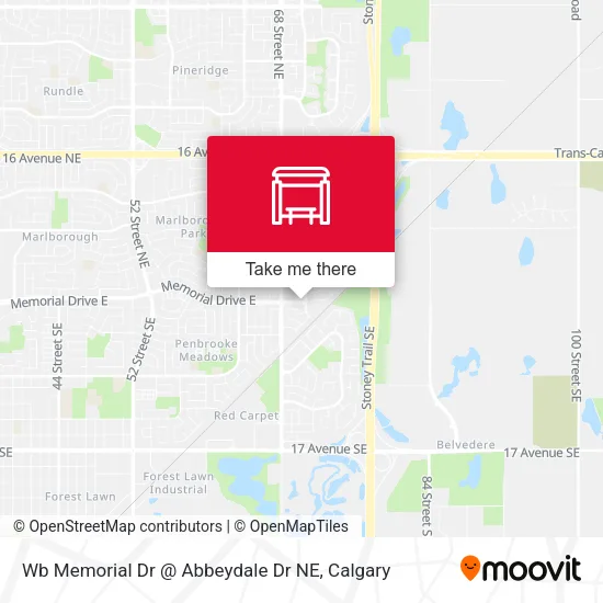 Wb Memorial Dr @ Abbeydale Dr NE plan
