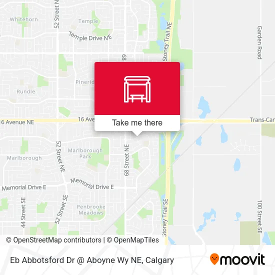 Eb Abbotsford Dr @ Aboyne Wy NE map