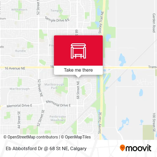 Eb Abbotsford Dr @ 68 St NE map