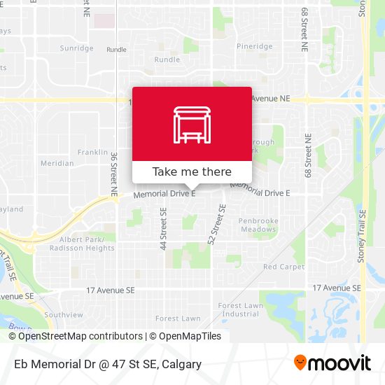 Eb Memorial Dr @ 47 St SE map