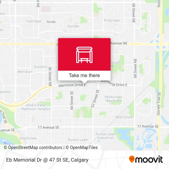 Eb Memorial Dr @ 47 St SE map