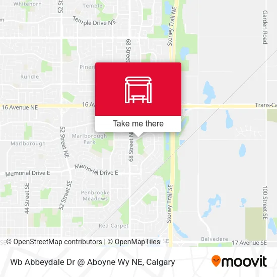 Wb Abbeydale Dr @ Aboyne Wy NE map