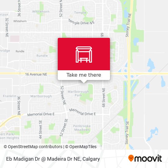 Eb Madigan Dr @ Madeira Dr NE map