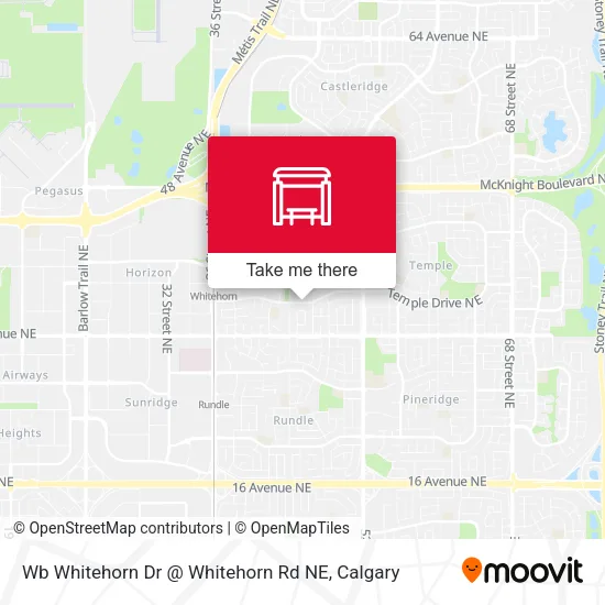 Wb Whitehorn Dr @ Whitehorn Rd NE map