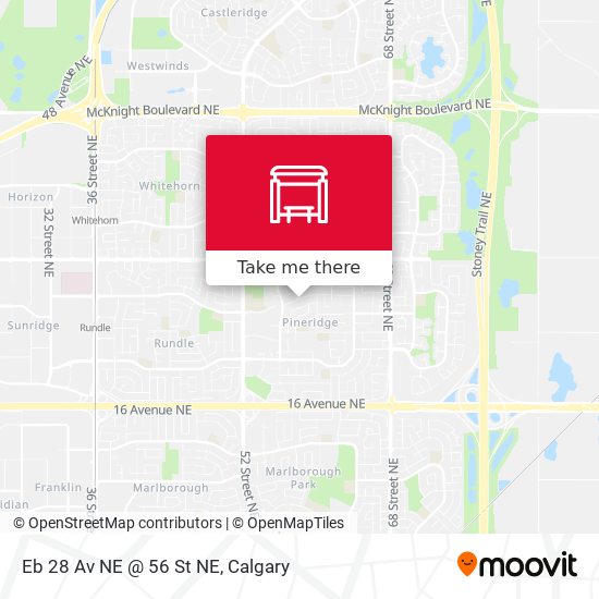 Eb 28 Av NE @ 56 St NE map
