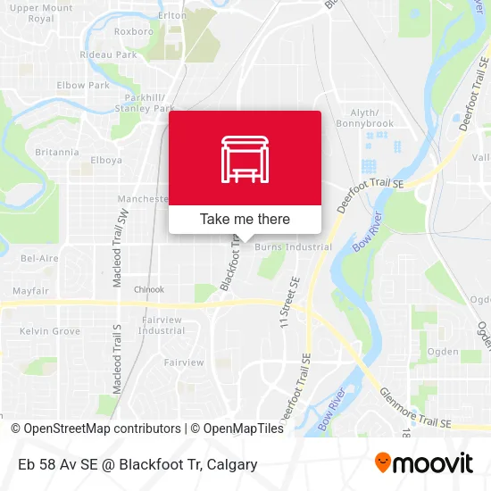 Eb 58 Av SE @ Blackfoot Tr map