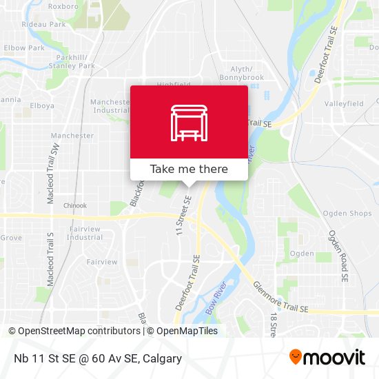 Nb 11 St SE @ 60 Av SE map