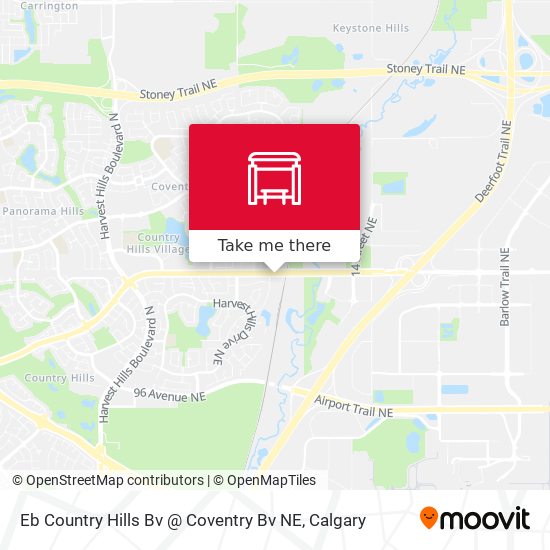 Eb Country Hills Bv @ Coventry Bv NE map