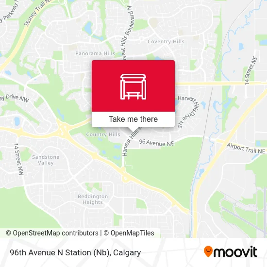 96th Avenue N Station (Nb) map