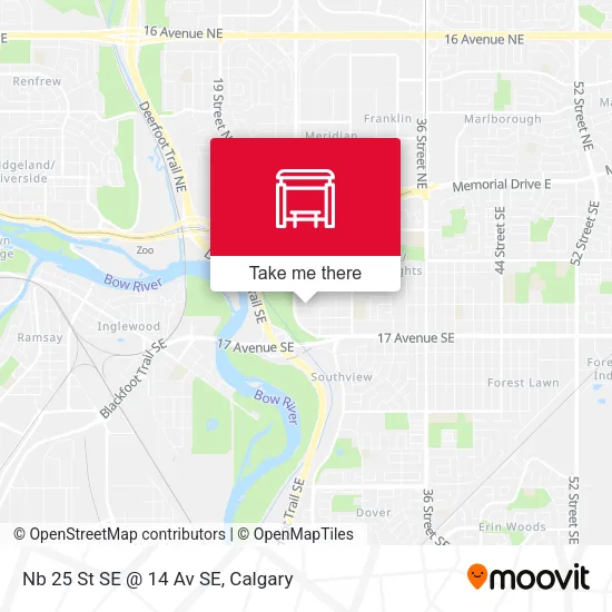 Nb 25 St SE @ 14 Av SE map