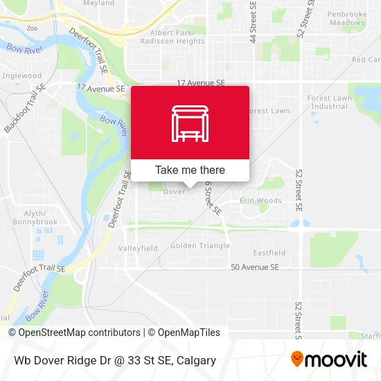 Wb Dover Ridge Dr @ 33 St SE map