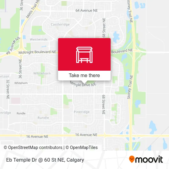Eb Temple Dr @ 60 St NE map