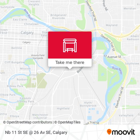 Nb 11 St SE @ 26 Av SE map