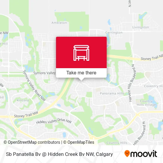 Sb Panatella Bv @ Hidden Creek Bv NW map