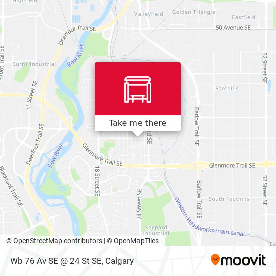 Wb 76 Av SE @ 24 St SE map