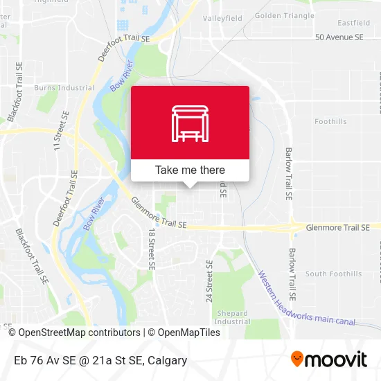 Eb 76 Av SE @ 21a St SE map