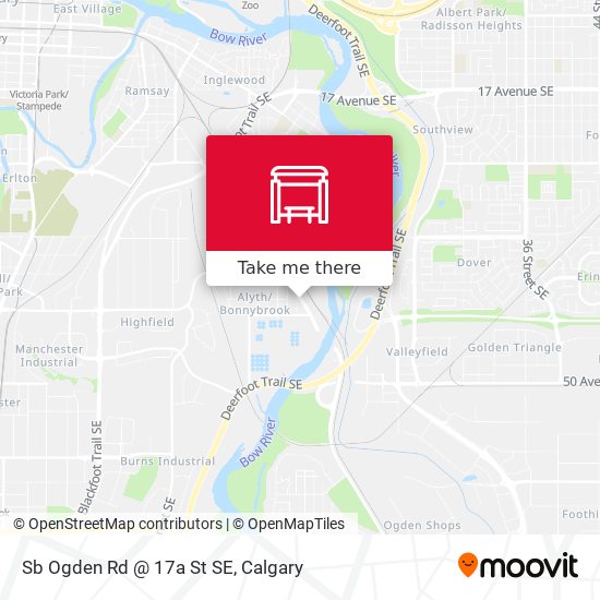 Sb Ogden Rd @ 17a St SE plan