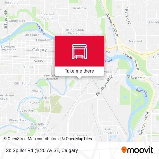 Sb Spiller Rd @ 20 Av SE map