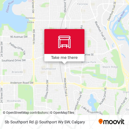 Sb Southport Rd @ Southport Wy SW map