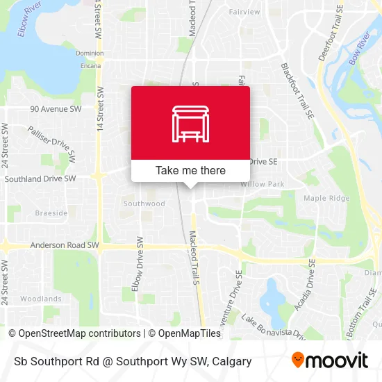 Sb Southport Rd @ Southport Wy SW map