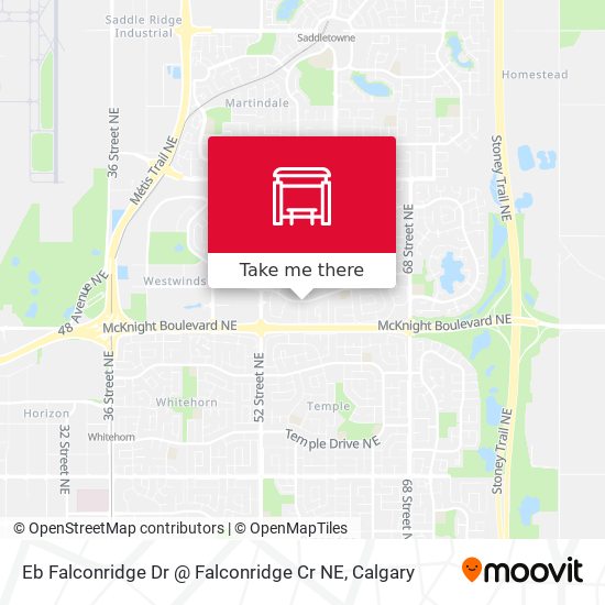 Eb Falconridge Dr @ Falconridge Cr NE map